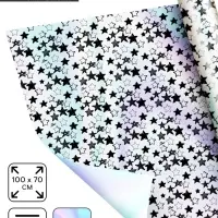 Плёнка упаковочная с голографией Starry sky, 100&times;70 см