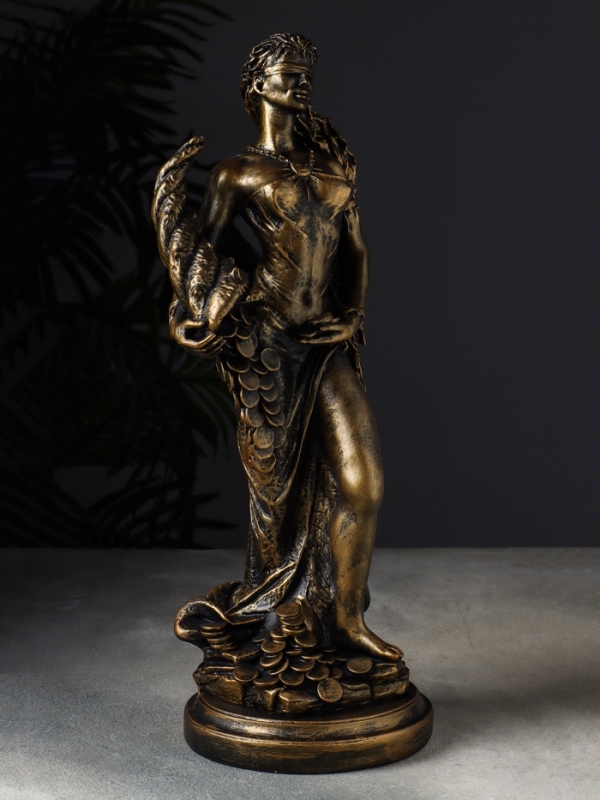 Фигура "Фортуна" 14х14х44 см, бронза