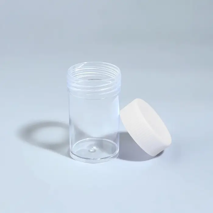 Баночка для хранения, 20 мл, белая, прозрачная Баночка для хранения, 20 мл, белая, прозрачная