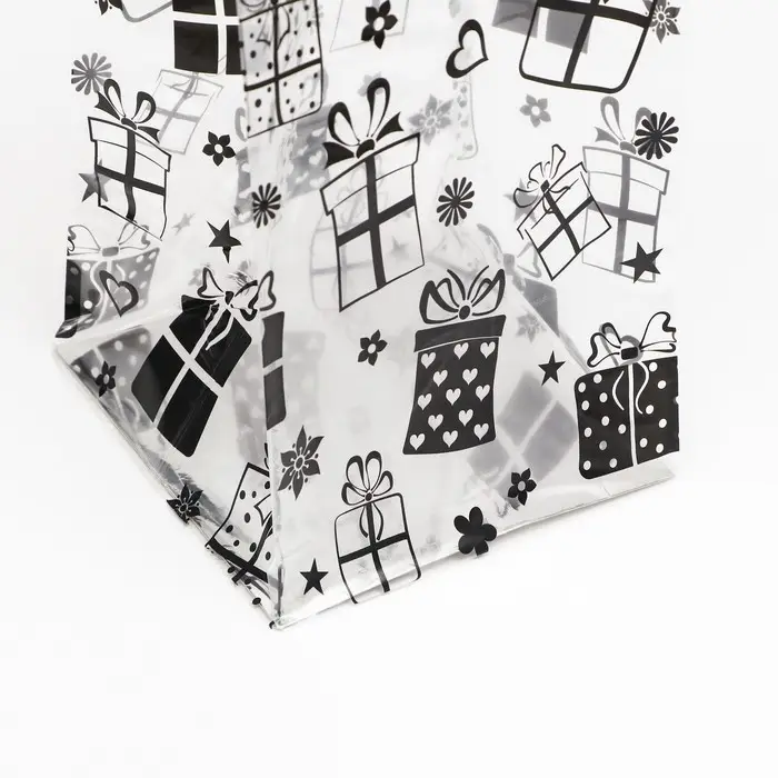 Пакет подарочный новогодний с жёстким дном 14×14×45 Серебристый «Подарки» Пакет подарочный новогодний с жёстким дном 14×14×45 Серебристый «Подарки»