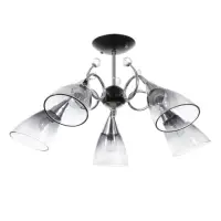 Светильник потолочный BayerLux &laquo;Марианна&raquo;, люстра 5хЕ27, 40 Вт, чёрный, 69&times;69&times;32.5 см