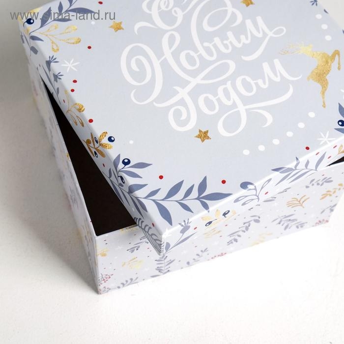 Набор подарочных коробок 6 в 1 «Нежность», 10 х 10 х 6 - 20 х 20 х 11 см , Новый год