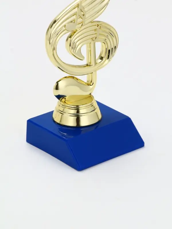 Кубок &laquo;Скрипичный ключ&raquo;, наградная фигура, подставка пластик синяя, 14.5&times;6.5&times;6 см