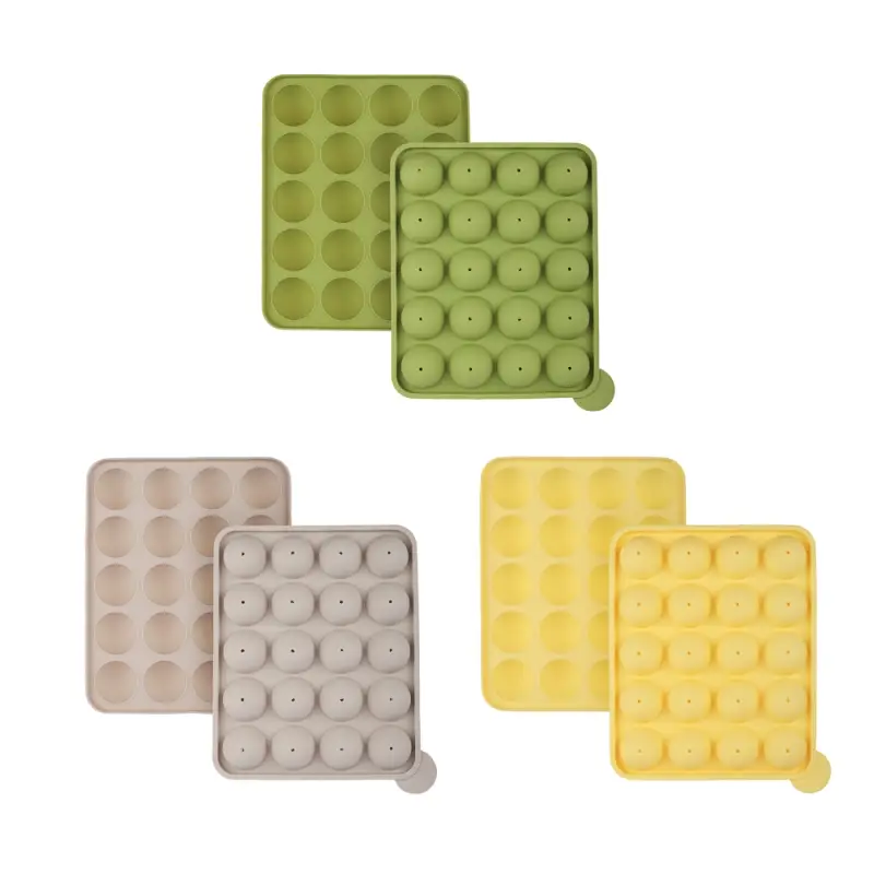 VETTA Форма для выпечки с крышкой 20 ячеек 22,5х18,5см "Кейкпопс", 20 палочек, силикон, 3 цвета