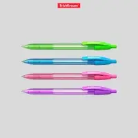 Ручка шариковая автоматическая ErichKrause R=301 Spring Matic, узел 0.7 мм, синяя, МИКС