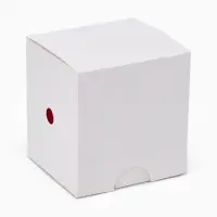 Футляр бархатный под кольцо &laquo;Шкатулка премиум&raquo;, 6.2&times;6&times;5.1 см, красный, вставка чёрная