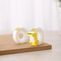 Клейкая лента канцелярская пластиковая,одност,прозр,12 мм x 18,3 м,2 шт