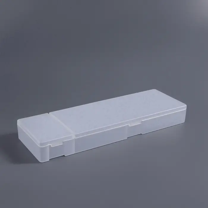 Бокс для хранения мелочей, 2 ячейки, 21&times;7&times;2.5 см, белый