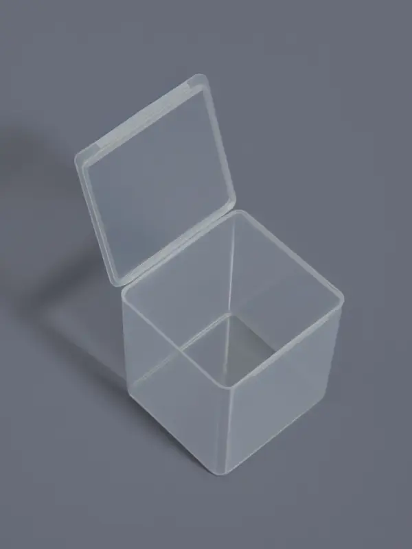 Бокс для хранения мелочей QF, 5.5&times;5.5&times;6 см, прозрачный
