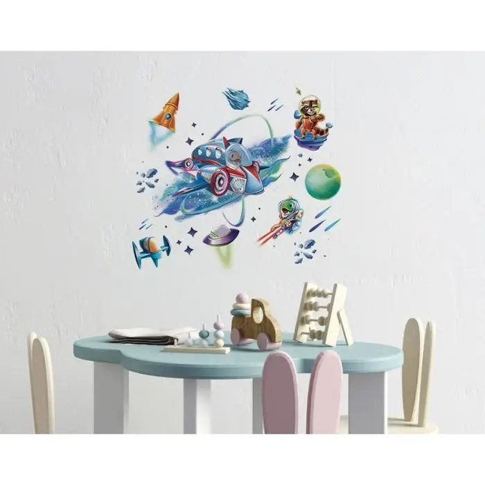 Наклейки виниловые «Космическое приключение», интерьерные, со светящимся слоем, 30×35 см