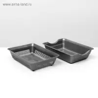 Туалет глубокий с сеткой 36&times;25&times;9 см, серый