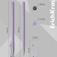 Ручка шариковая ErichKrause ULTRA-20 Stick Pastel, Super Glide, узел 0.7 мм, синяя