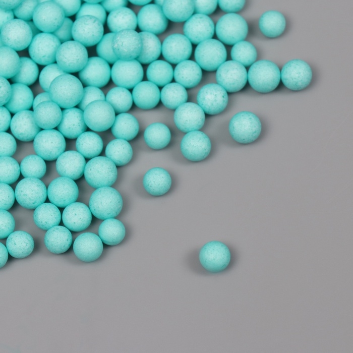 Декор для творчества пенопласт Декор для творчества пенопласт "Ассорти шариков" бирюзовый набор 10 гр