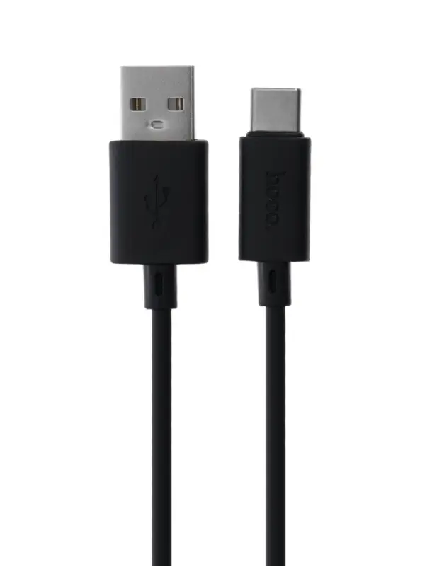 Кабель Hoco X88, Type-C - USB, 3 А, 1 м, ПВХ, чёрный