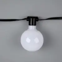 Умная гирлянда &laquo;Нить&raquo; 6 м с насадками &laquo;Шарики&raquo;, IP20, тёмная нить, 20 LED, свечение RGB, USB