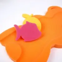 Подкладка для купания макси &laquo;Мишка&raquo;, оранжевая, 55&times;30&times;6 см