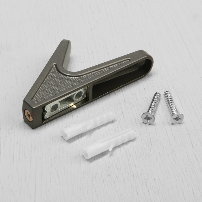 Крючок мебельный CAPPIO FAWN, однорожковый, графит Крючок мебельный CAPPIO FAWN, однорожковый, графит