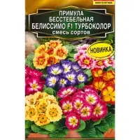 Семена цветов Примула Белиссимо F1 турбоколор, смесь сортов Мн Золотая серия, Ц/П,5 шт.