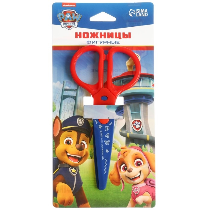 Ножницы фигурные пластиковые, 12,5 см, Щенячий патруль Ножницы фигурные пластиковые, 12,5 см, Щенячий патруль