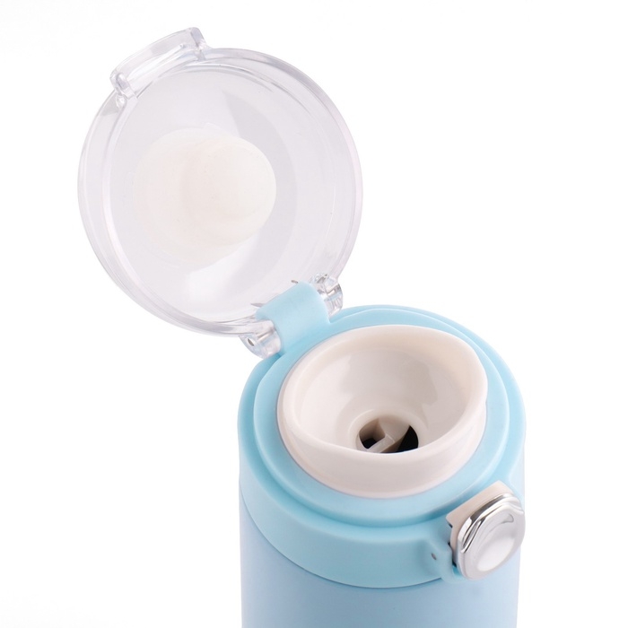 Термос, 400 мл, Simple Термос, 400 мл, Simple "Мастер К", сохраняет тепло 8 ч, 20.5х6.3 см, голубой