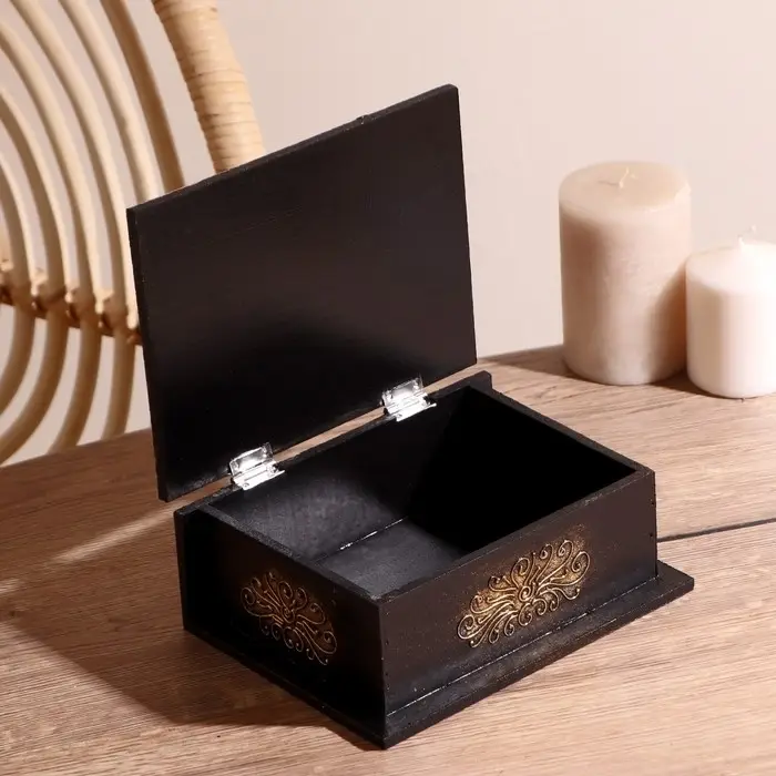 Шкатулка "Узор" 19х15х7 см, МДФ