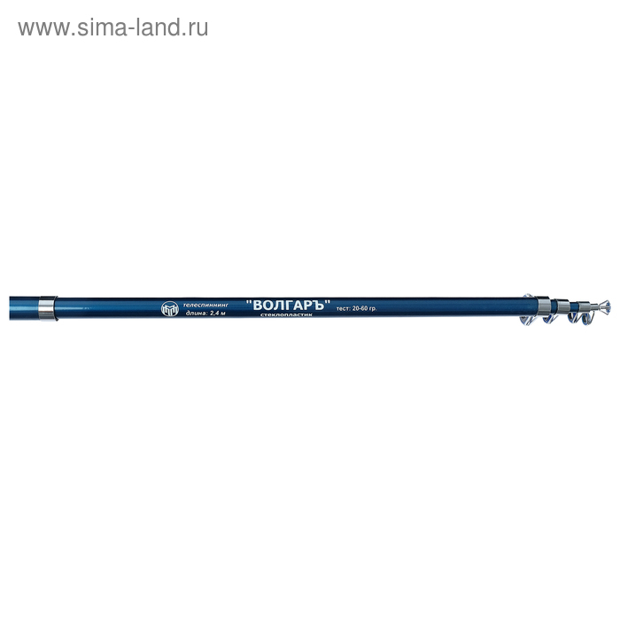 Спиннинг телескопический «Волгаръ», тест 20-60 г, длина 2.4 м