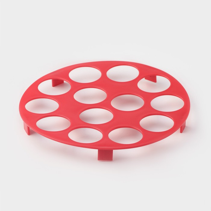 Тортовница с крышкой Доляна, съёмная подставка для пирожных, 13 ячеек, d=28 см, цвет МИКС Тортовница с крышкой Доляна, съёмная подставка для пирожных, 13 ячеек, d=28 см, цвет МИКС