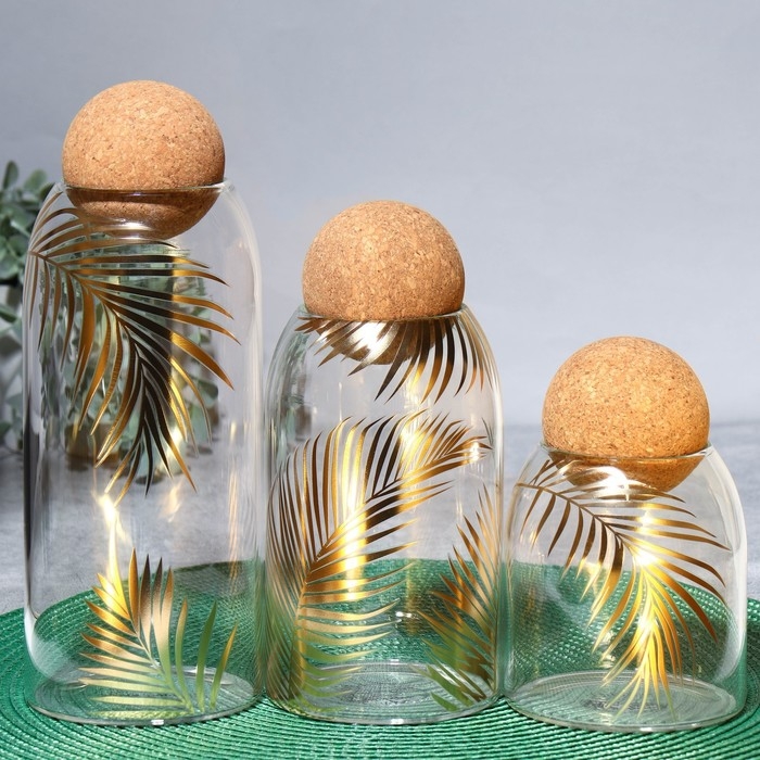 Банка для хранения сыпучих продуктов и круп «Тропики», 800 мл Банка для хранения сыпучих продуктов и круп «Тропики», 800 мл