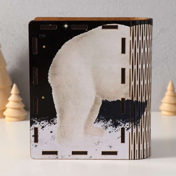 Новогодняя копилка-шкатулка  Новогодняя копилка-шкатулка "Мечта укажет путь" 14х12х5 см