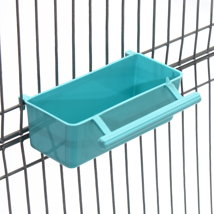 Клетка для птиц Клетка для птиц "Пижон" №104-Б, разборная, 2 секции, 58 х 40 х 88см, бирюзовая