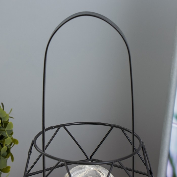 Ночник Ночник "Фонарь" LED от батареек ААА чёрный 14х14х27 см RISALUX