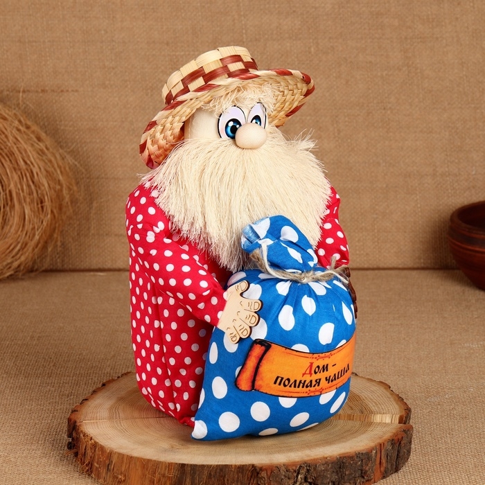 Домовой Фёдор Домовой Фёдор "Дом - полная чаша", с мешком, 30 х 20 см, микс