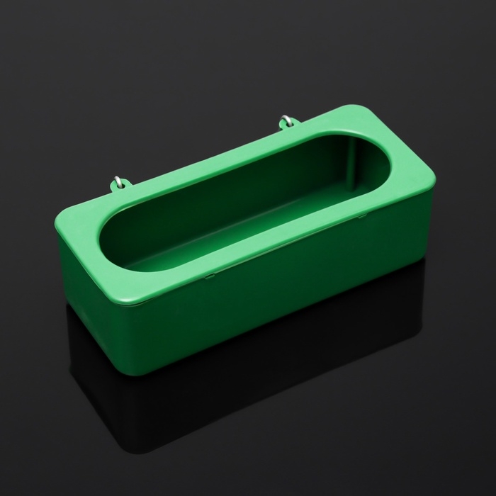 Кормушка для птиц внутренняя матовая 15 х 6,5 х 4,5 см, зелёная Кормушка для птиц внутренняя матовая 15 х 6,5 х 4,5 см, зелёная