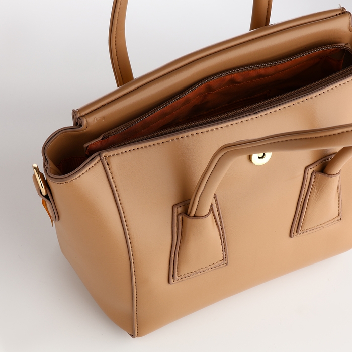 Сумка женская на молнии, цвет бежевый Сумка женская на молнии, цвет бежевый