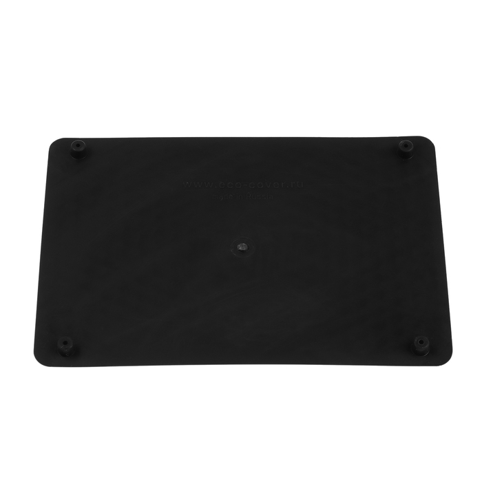 Подпятник для ковриков Eco-cover, Ромб, винты 6 шт, черный, ТЭП