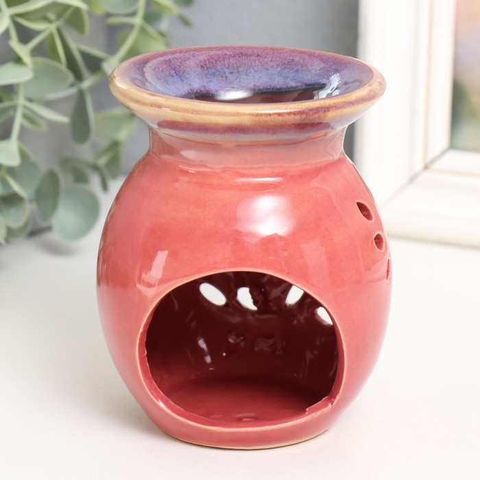 Аромалампа керамика Аромалампа керамика "Цветочный узор" МИКС 10,5х7,5х7,5 см