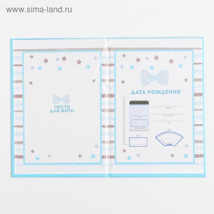 Папка для свидетельства о рождении мальчика «Бабочка», А5 Папка для свидетельства о рождении мальчика «Бабочка», А5