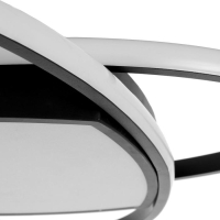 Люстра с ПДУ 1221/1BK LED 90Вт 3000-6000К черный 50х50х9 см BayerLux