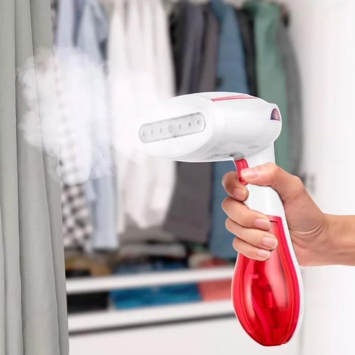 Отпариватель Kitfort КТ-9192-1, ручной, 1300 Вт, 120 мл, 20 г/мин, бело-красный Отпариватель Kitfort КТ-9192-1, ручной, 1300 Вт, 120 мл, 20 г/мин, бело-красный