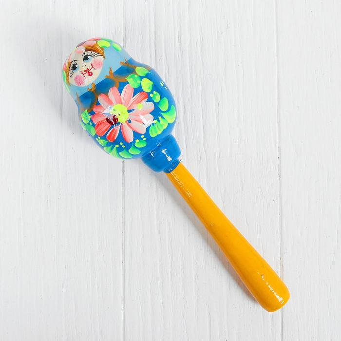 Трещотка "Маракас деревянный" МИКС, длина — 20 см