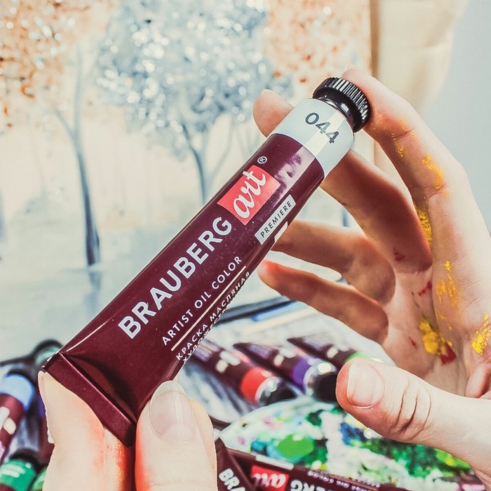 Краска масляная художественная, набор 32 цвета (36 штук) х 22 мл, Brauberg Art Premiere Краска масляная художественная, набор 32 цвета (36 штук) х 22 мл, Brauberg Art Premiere