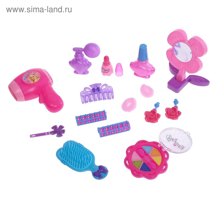 Набор парикмахера в чемодане, 15 предметов, МИКС Набор парикмахера в чемодане, 15 предметов, МИКС