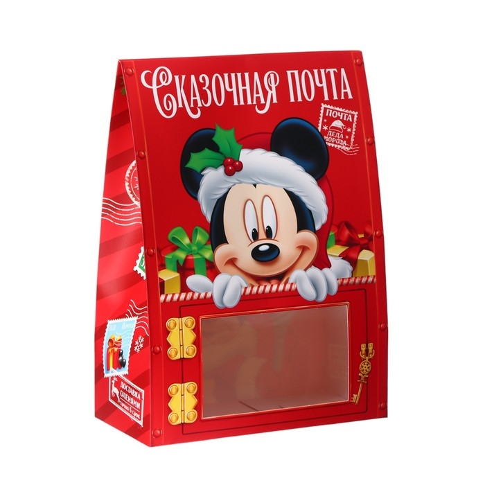 Новый год. Коробка подарочная складная Новый год. Коробка подарочная складная "Сказочная почта", 20х28х10 см, Микки Маус