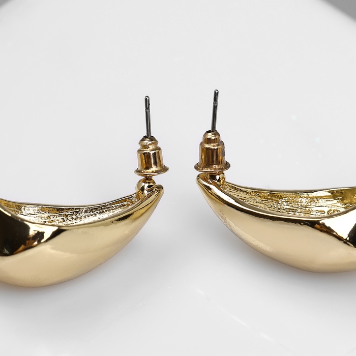 Серьги металл «Богема» капля, цвет золото Серьги металл «Богема» капля, цвет золото