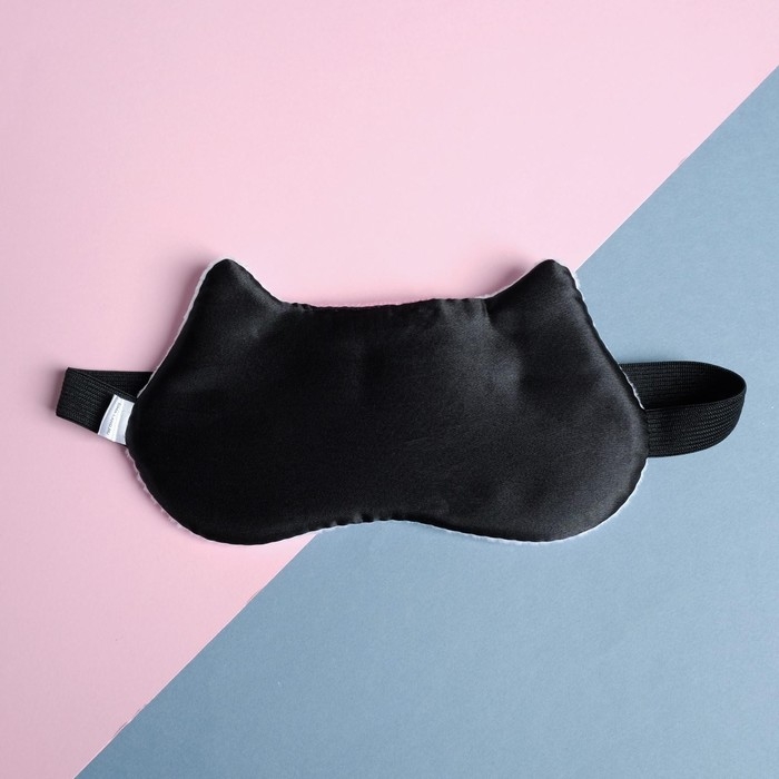 Маска для сна фигурная «Киска», цвет белый Маска для сна фигурная «Киска», цвет белый