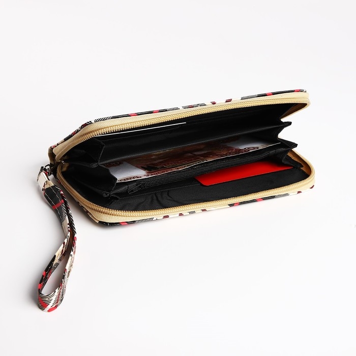 Кошелёк женский на молнии, цвет бежевый Кошелёк женский на молнии, цвет бежевый