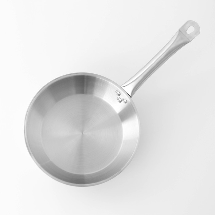 Сковорода из нержавеющей стали Hanna Knövell, d=24 см, h=5 см, толщина стенки 0,6 мм, длина ручки 21,5 см, индукция Сковорода из нержавеющей стали Hanna Knövell, d=24 см, h=5 см, толщина стенки 0,6 мм, длина ручки 21,5 см, индукция