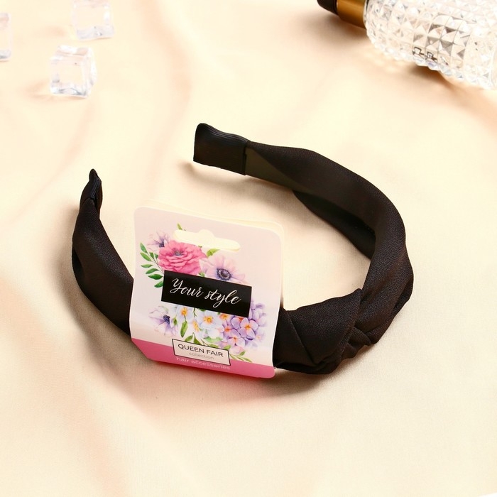 Ободок для волос Ободок для волос "Амата" классика, 3 см, чёрный