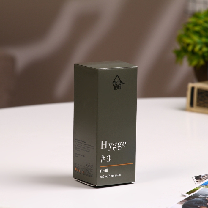 Наполнитель для ароматического диффузора Хюгге #3 Табак/Бергамот 100 мл