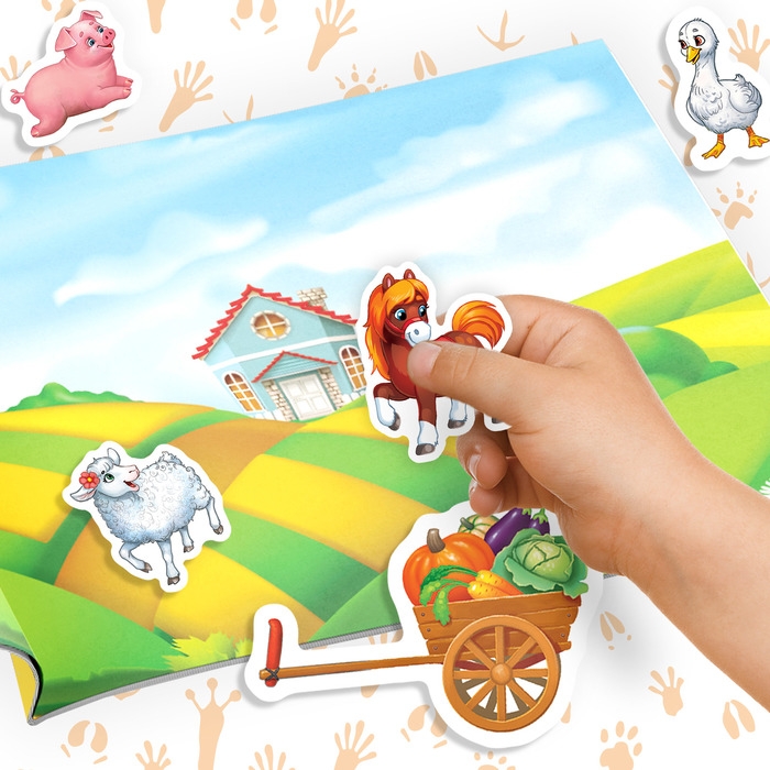 Книжка «111 наклеек. Ферма», 12 стр. Книжка «111 наклеек. Ферма», 12 стр.